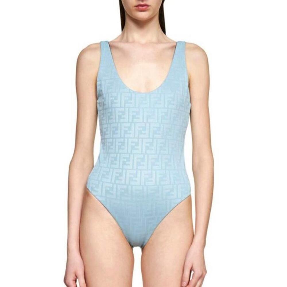 FENDI FF logo reversible swimsuit bodysuit - Picture 6 of 9